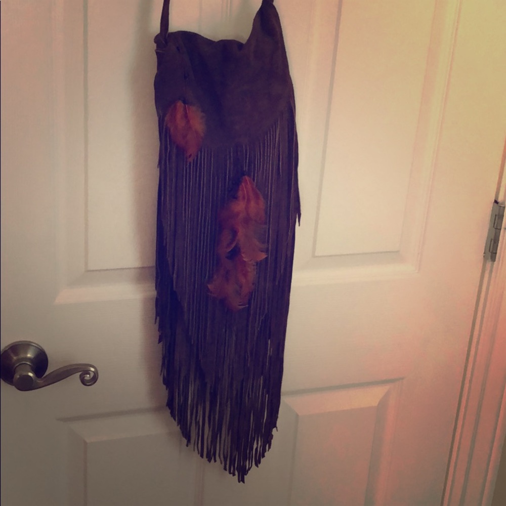 Cross body leather purse